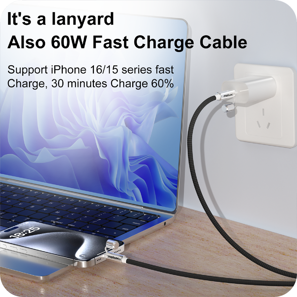 Melux Swift Connect461 Cable 60W USB C to USB C 1.2m