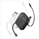 melux 10000mAh Power Bank Fast Charging USB C Lightning Cable