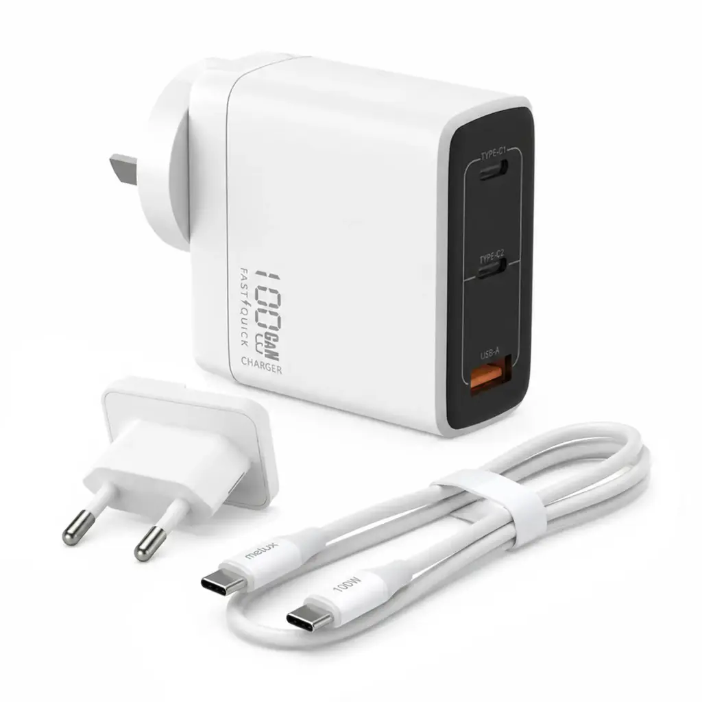 Fast Charger 100W USB-C PD Wall Charger High Power - Melux