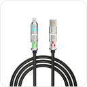 4-in-1 USB Fast Charging Cable 60W RGB LED Braided 2m - Melux